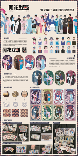 文化戏鼓永州花鼓戏文创设计