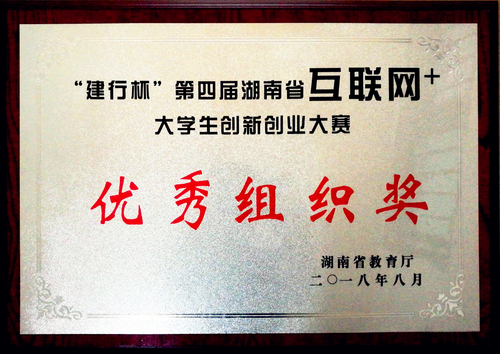 2018互联网+优秀组织奖 2018互联网+优秀组织奖